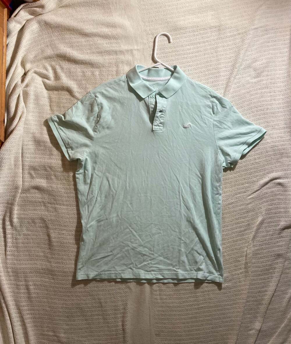 Hollister Advanced Stretch Polo Shirt Men's XL Light Green